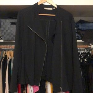 Black ponte motto jacket - plus size